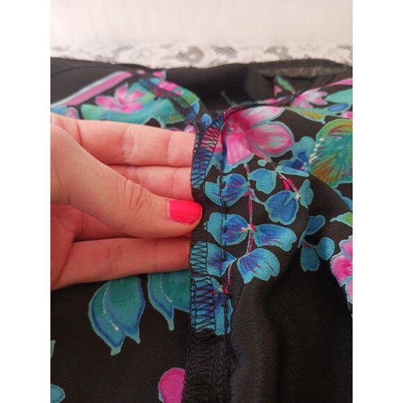 Repaired Vintage Floral Knee Length Skirt - Picture 8 of 15